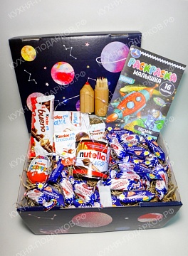 Изображения Детский подарок космос в коробке 35